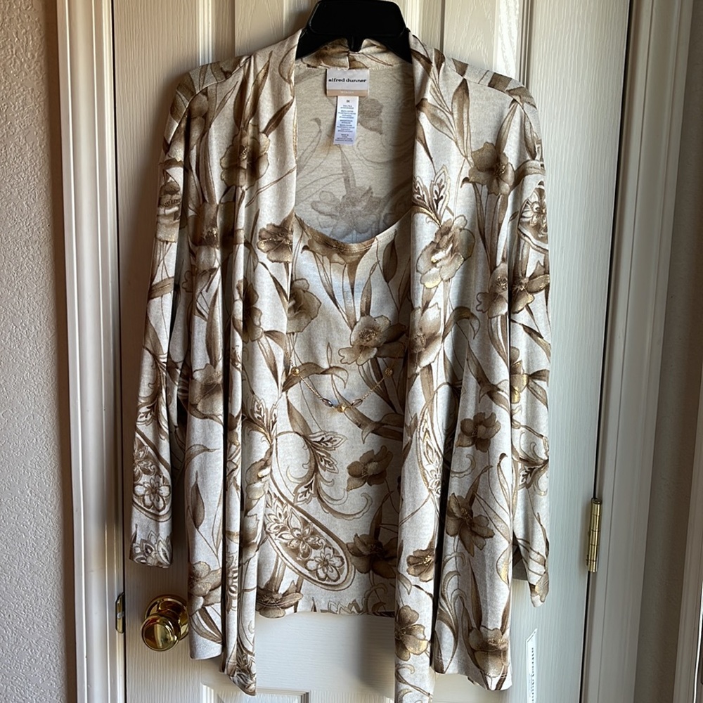 NWT ALFRED DUNNER 2-FER FLORAL BLOUSE SZ 3X